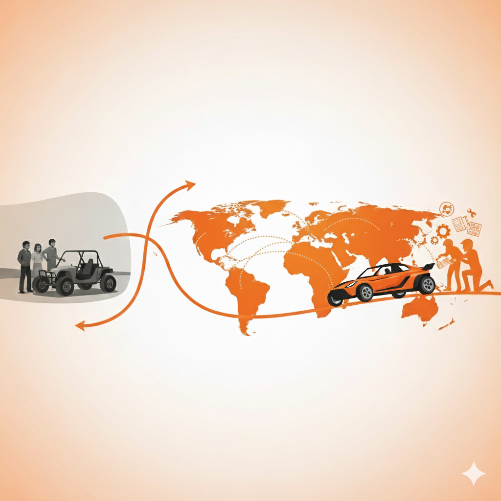 Global reach and impact background